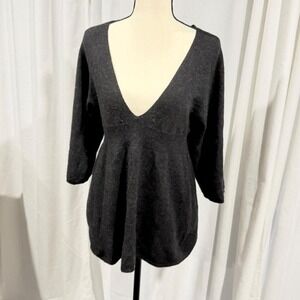 Vince 100% Cashmere Babydoll Tunic Sweater Size M